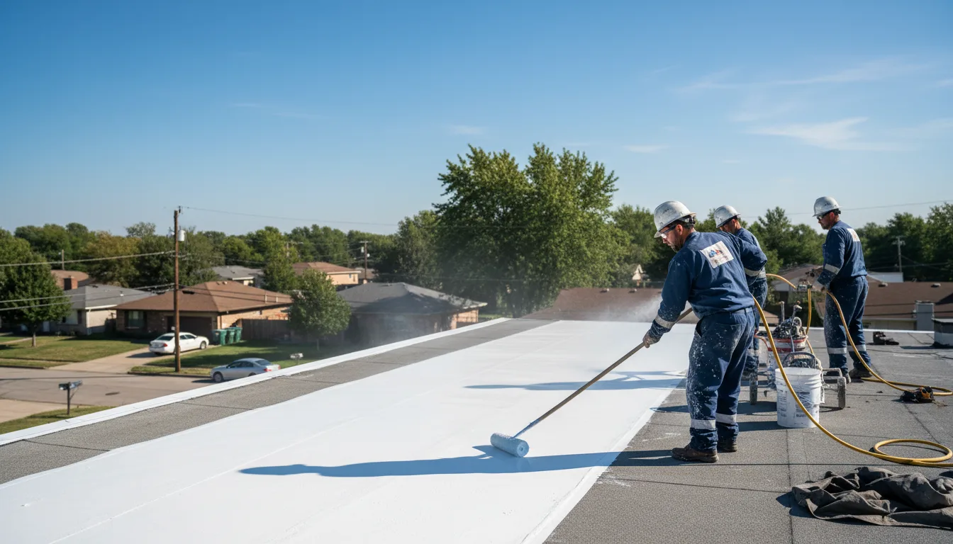 Commercial roof coating in Monponsett, MA near me